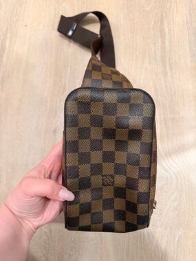 Louis Vuitton Brown Damier Ebene Crossbody Belt Bag